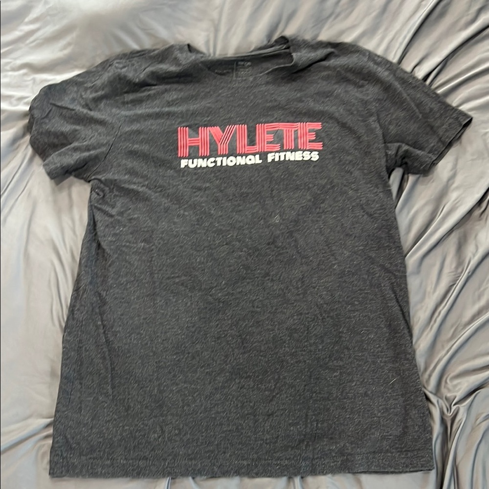 Hylete Gray Short Sleeve Tee Soft Cotton Crew Neck